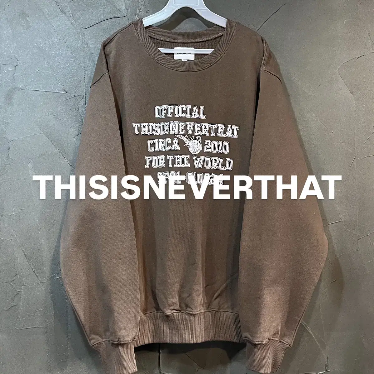 [L] THISISNEVERTHAT 디스이즈네버댓 스웻 셔츠